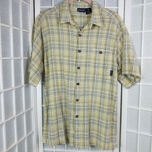 Patagonia Mens Shirt Yellow Gray